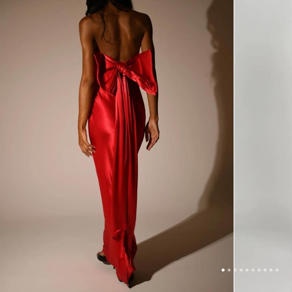 NWT Meshki Rochelle Bow Back Maxi Dress Size SM